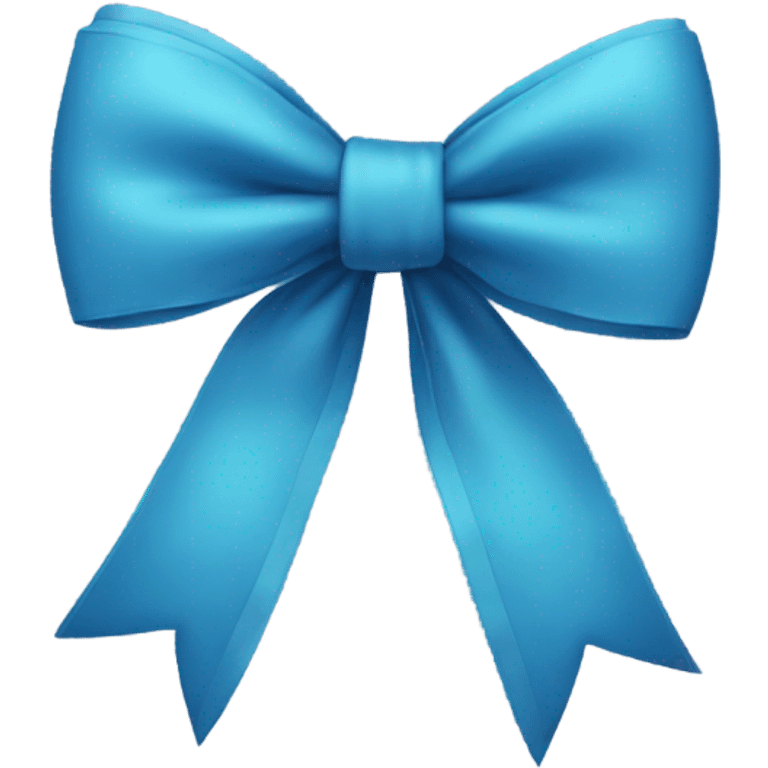 blue bow emoji