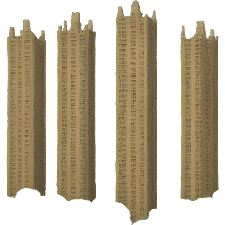 6 towers emoji