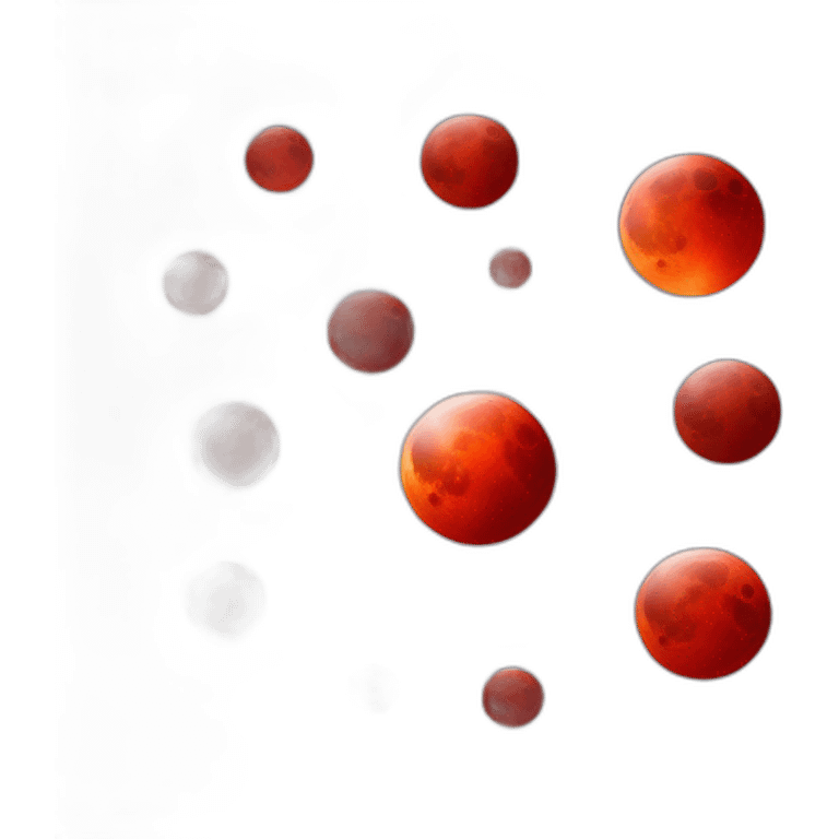 Lunar Eclipse Red Moon emoji