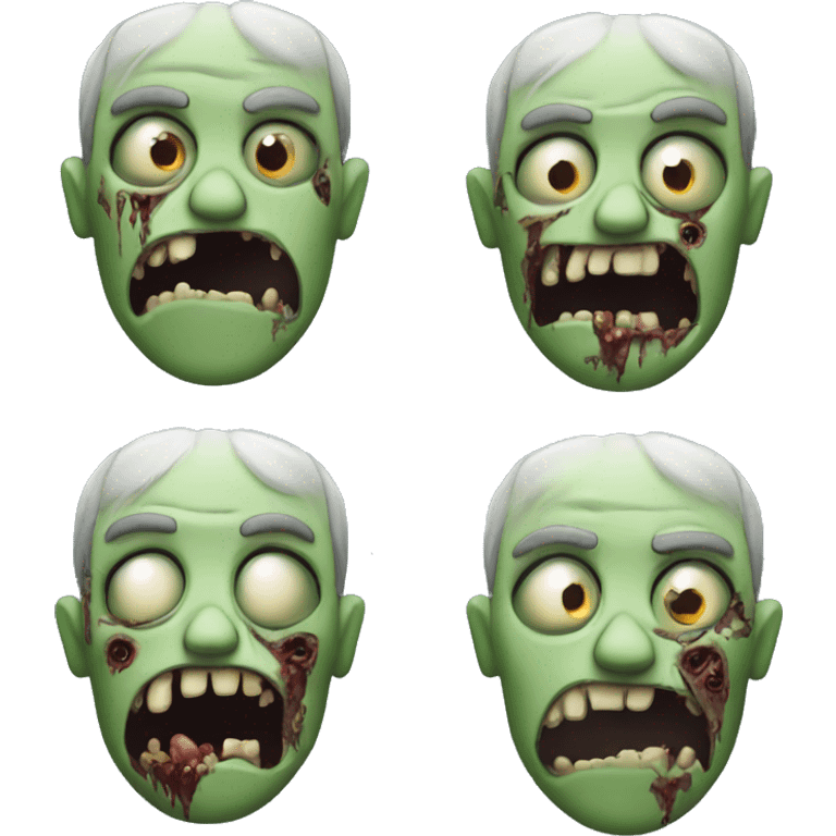 a zombie app in a smartphone emoji