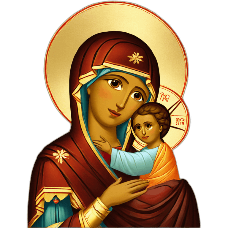 Orthodox icon Theotokos  emoji