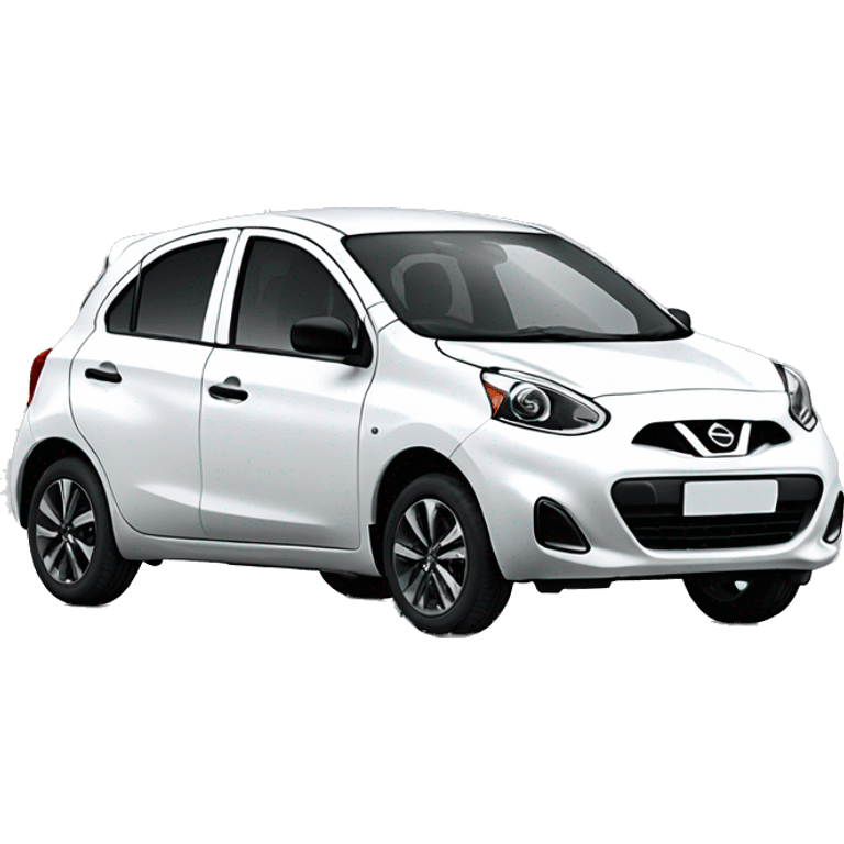 White nissan micra 2019  emoji