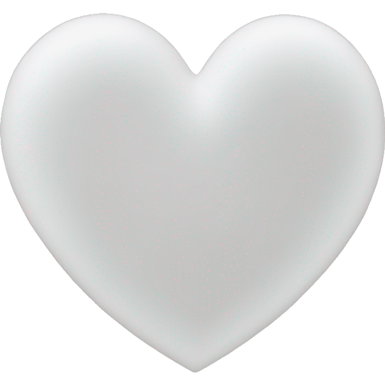 white heart shape emoji