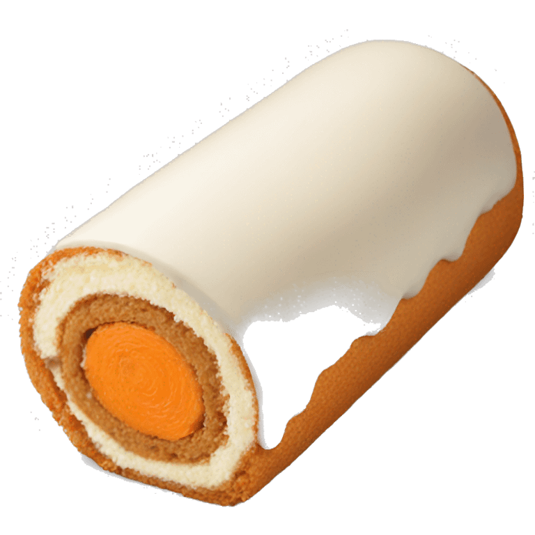 cake roll carrot emoji