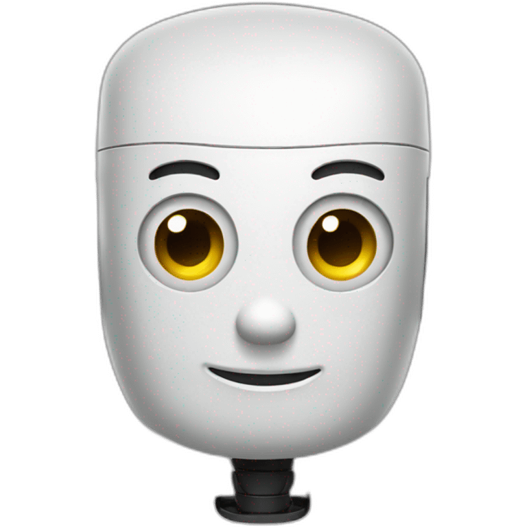 A learning robot emoji