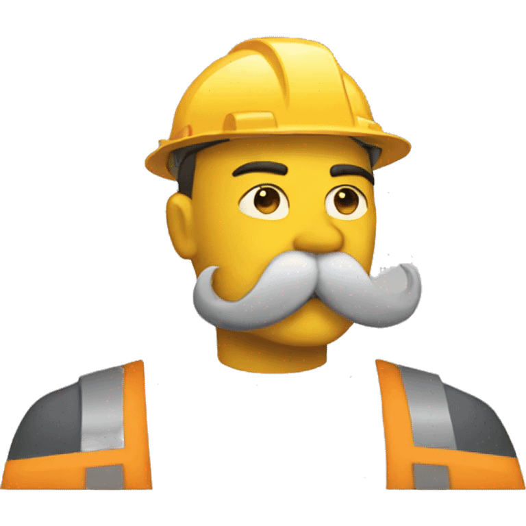 construction crane mustache emoji