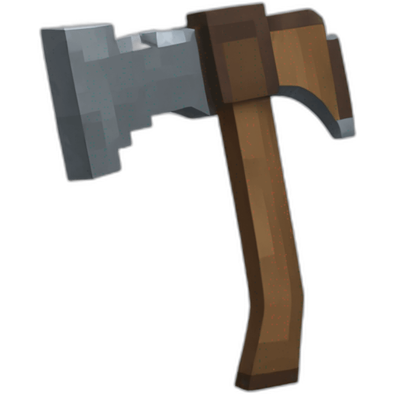 minecraft pixel axe emoji