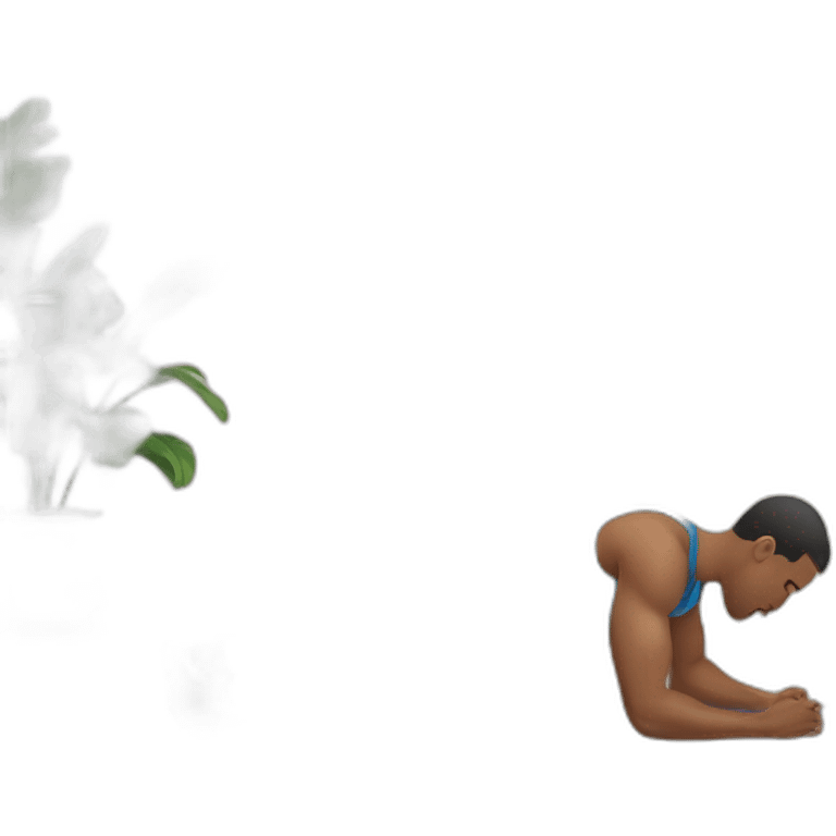 man doing ab planks emoji