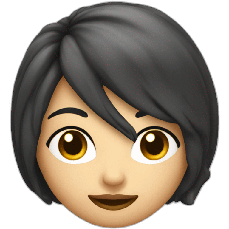 Femme châtain clair cheveux long chilling canapé  emoji