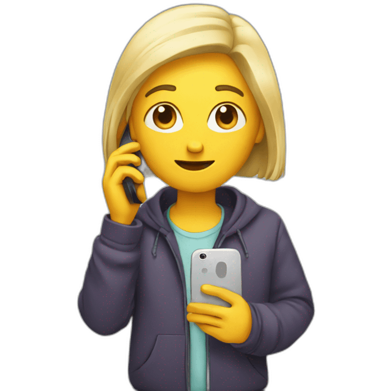 PERSON WITH PHONE emoji