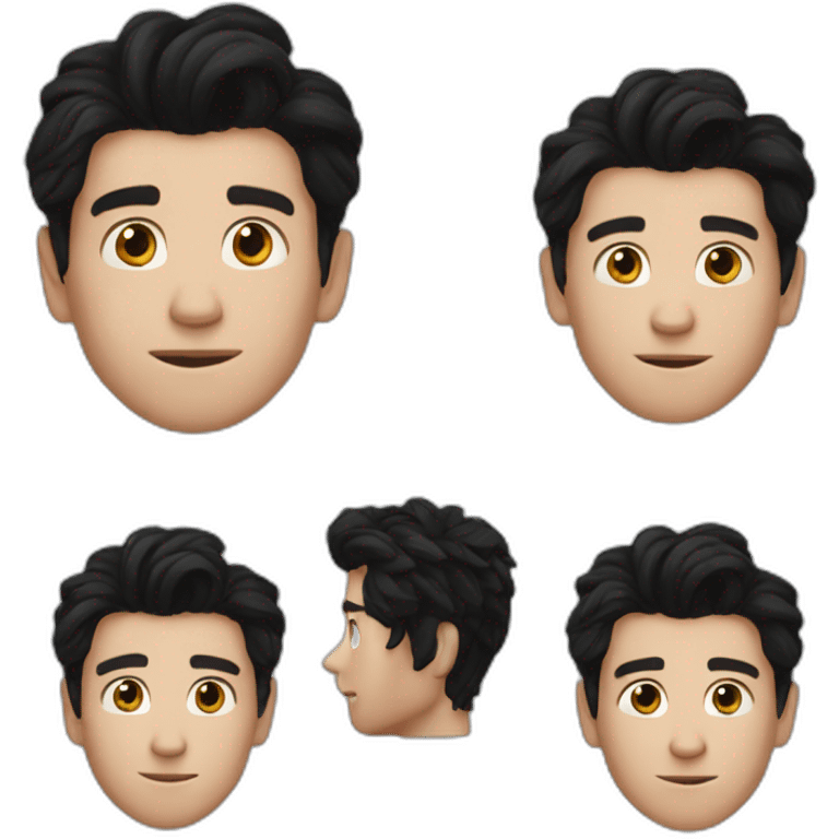 Tom holland with black hair emoji