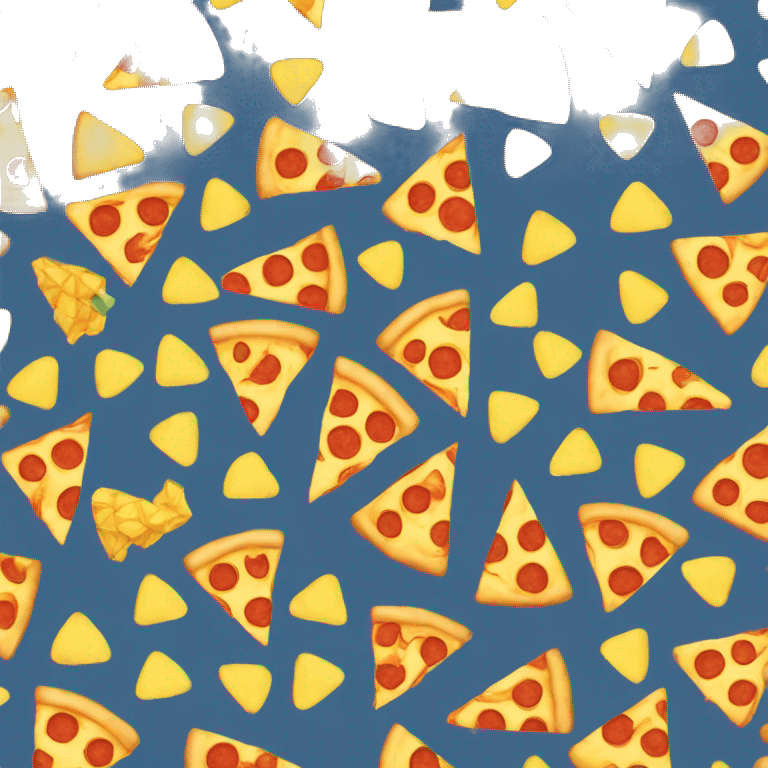 Pizza slice with pineapple emoji