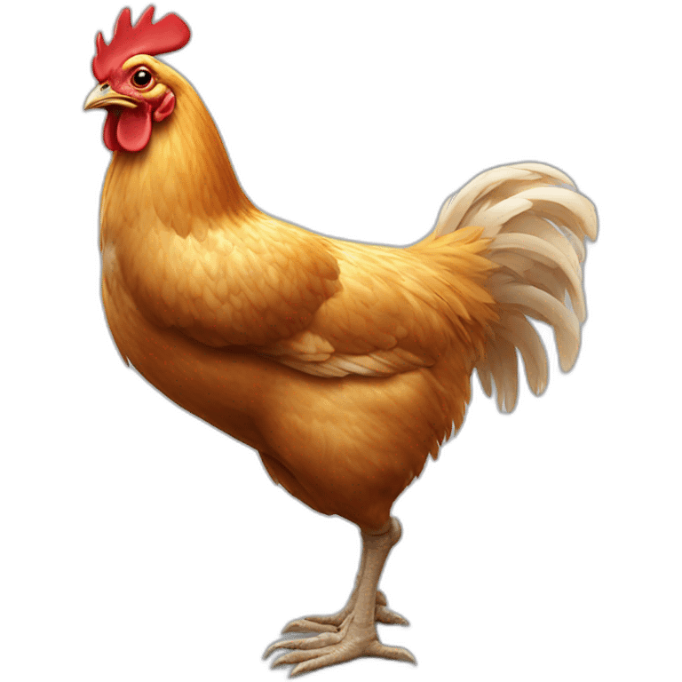 chicken standing on 2 legs emoji