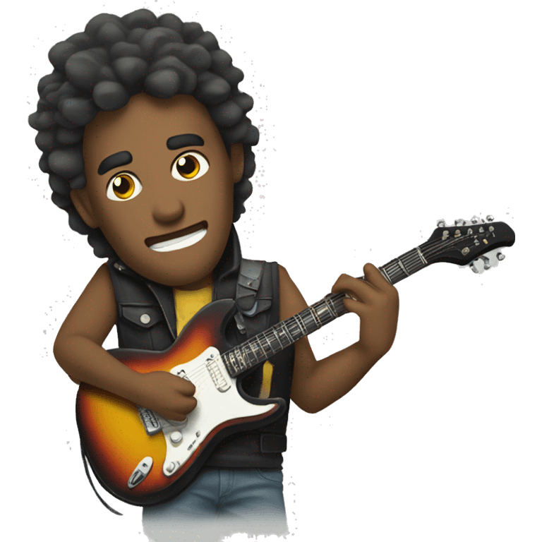 cool rock guitar emoji