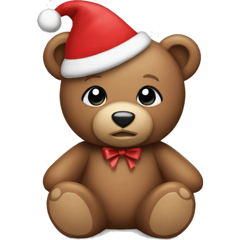 Christmas teddy bear emoji