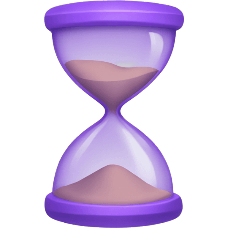 hourglass with light purple sand  emoji