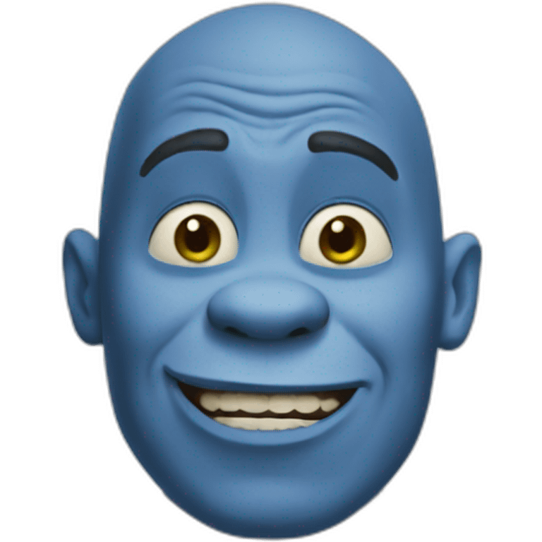 Blue Shrek emoji