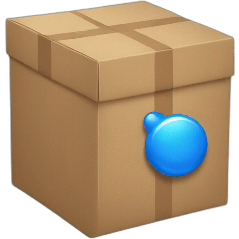 Box blue emoji