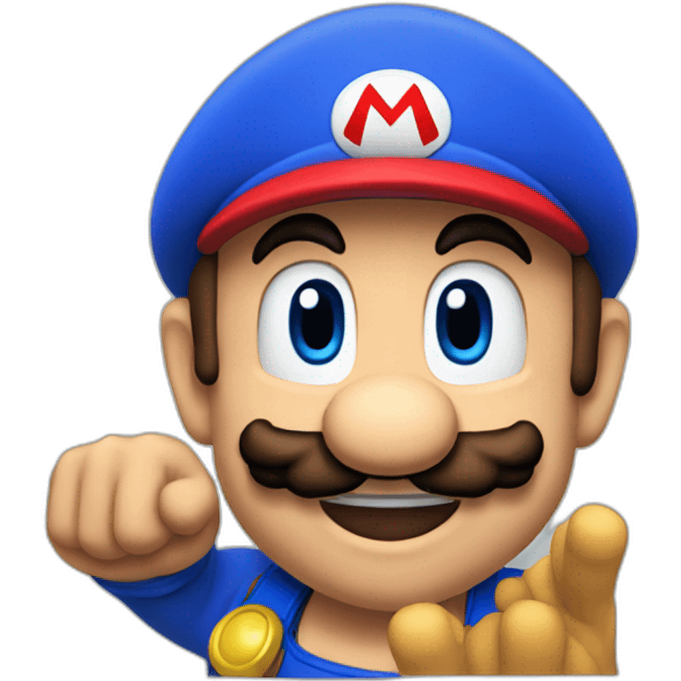 super mario salute emoji