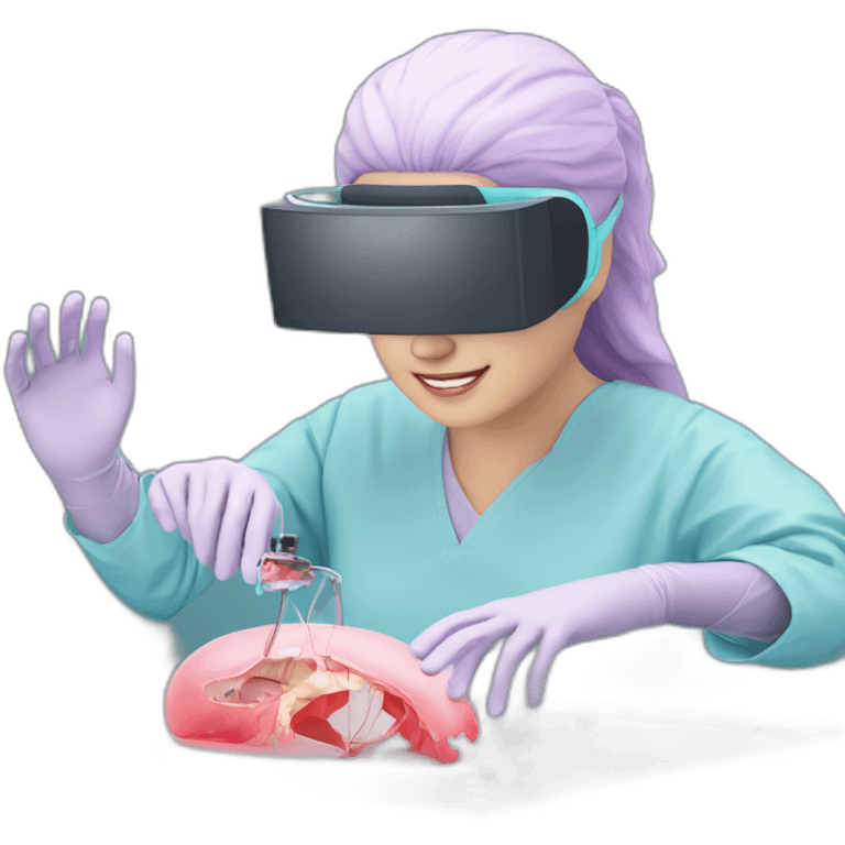 Surgeon-performing-Breast-surgery-with-virtual-reality-display emoji