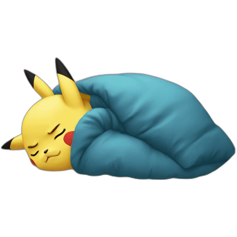 Pikachu sleeping emoji