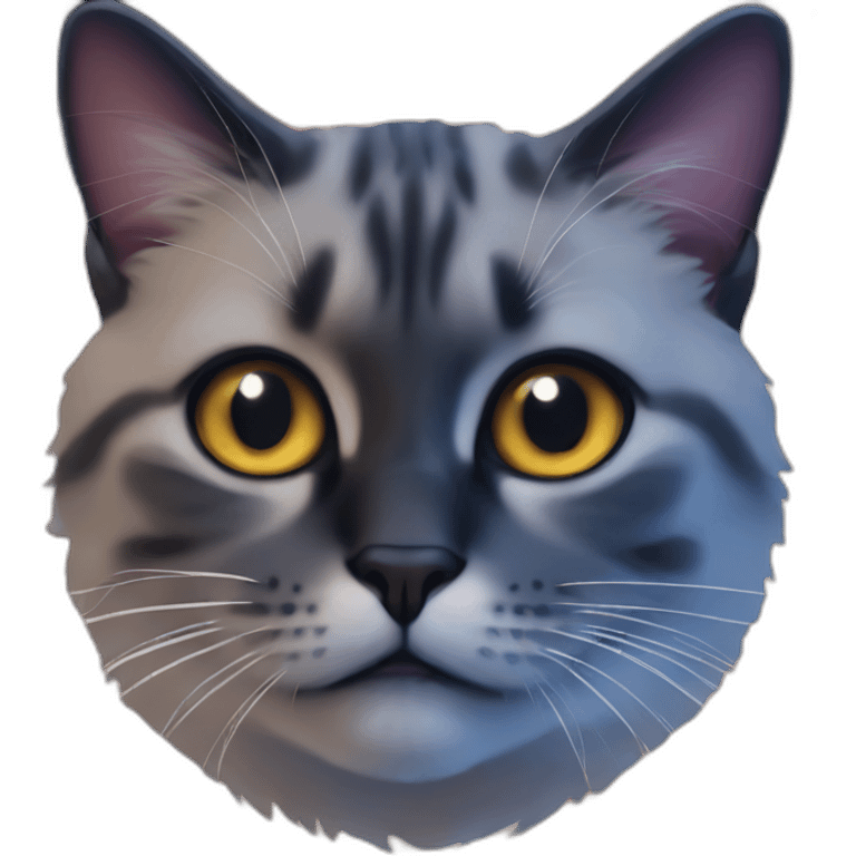 cat with surprising face in expansive nebula emoji