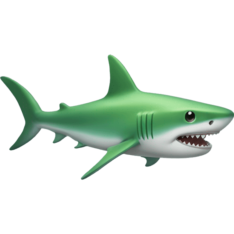 green shark emoji