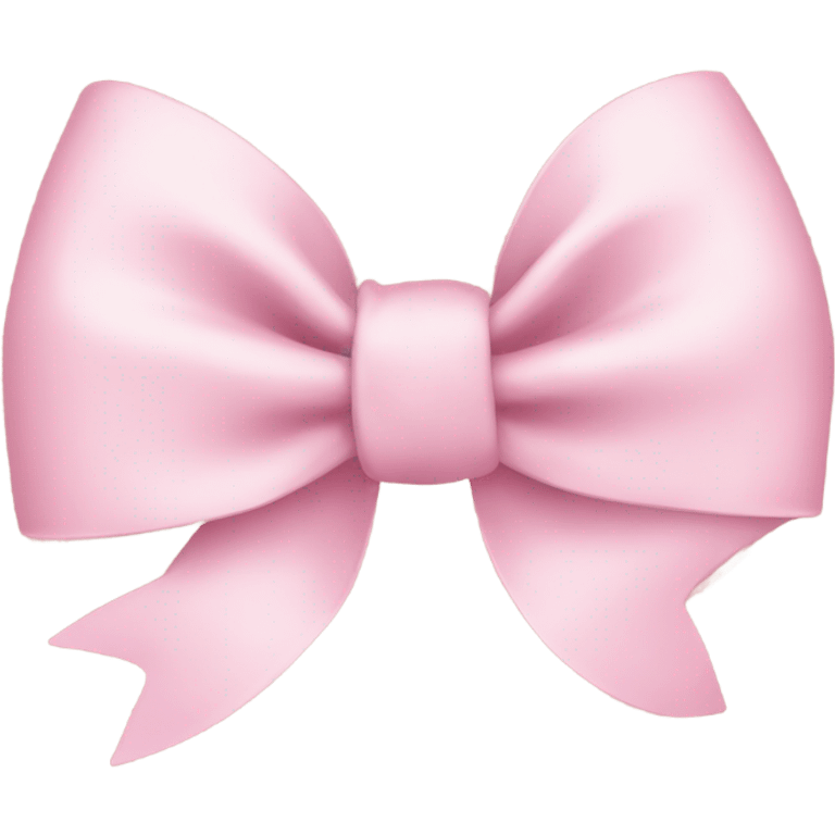 Pastel pink bow emoji