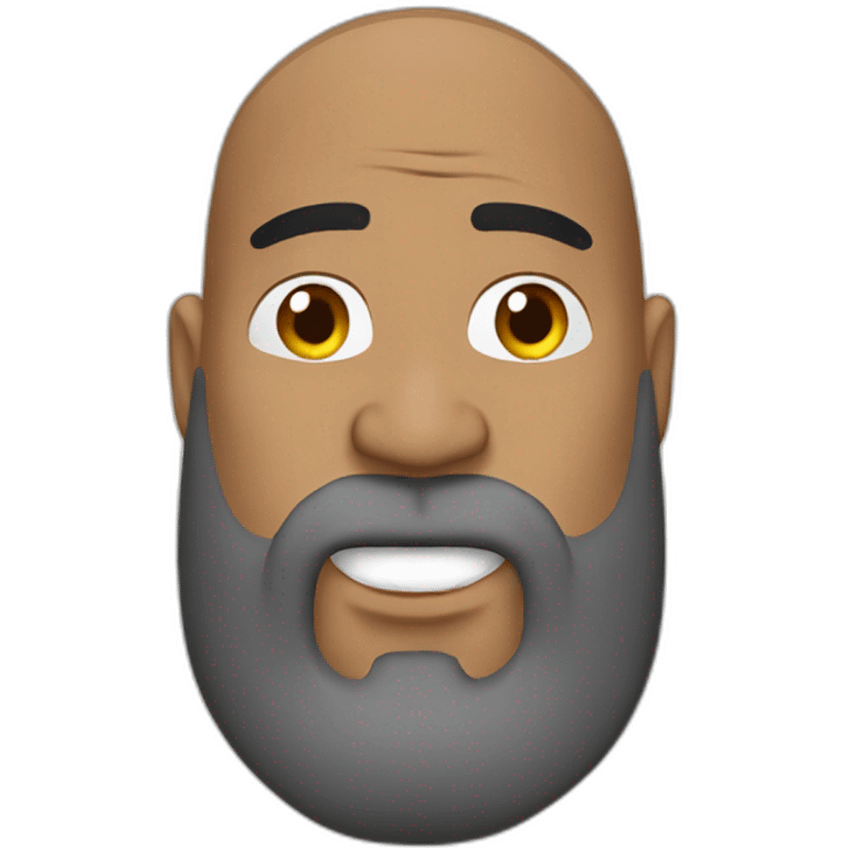 The Rock com barba emoji