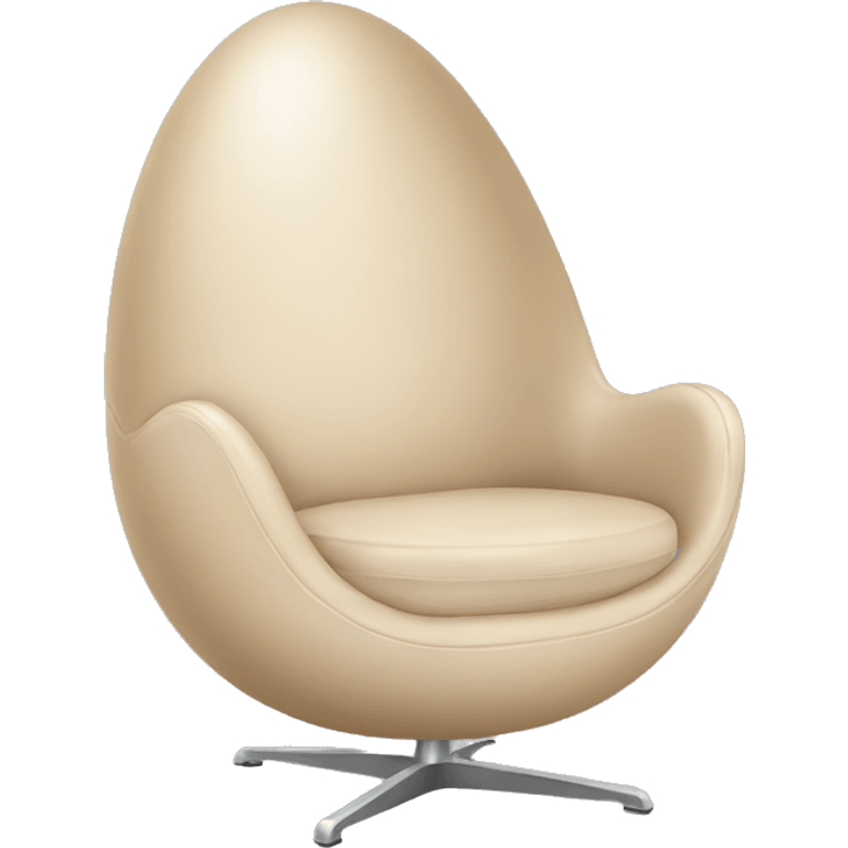 Beige egg chair emoji