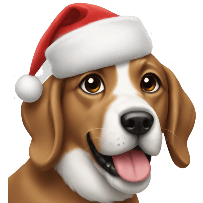 Dog christmas emoji