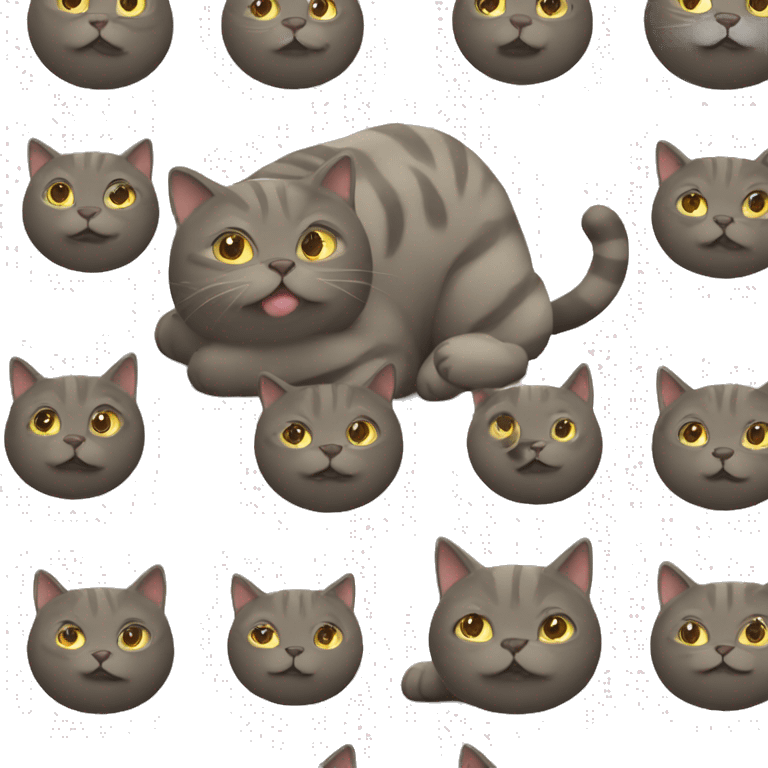 Fat cat emoji