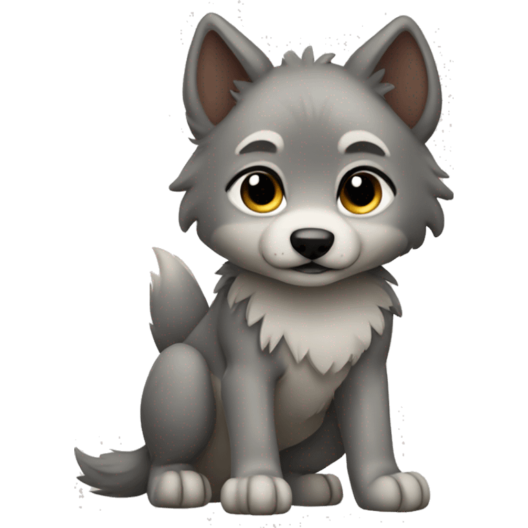 Wolf cub emoji