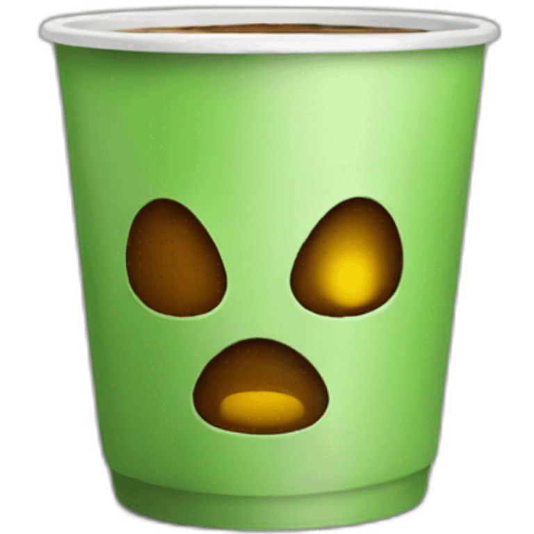 radioactive coffee emoji