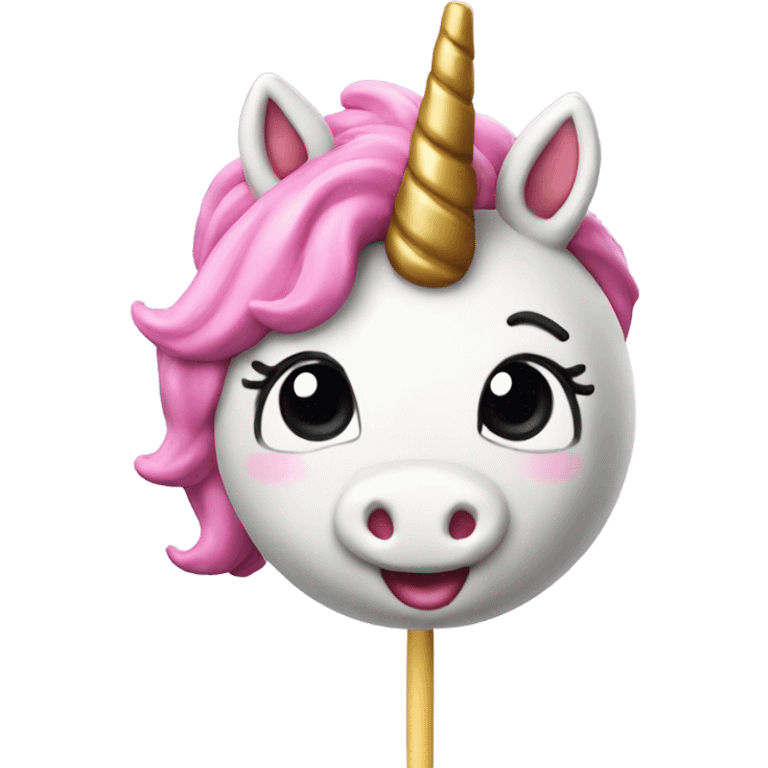 Unicorn cake pop  emoji