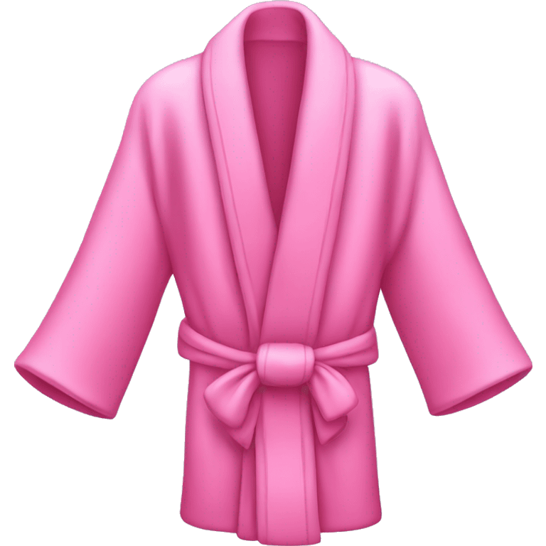 Pink robe with a bow  emoji