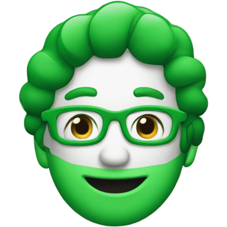 Create an emoji of a blanks green scalloped badge emoji