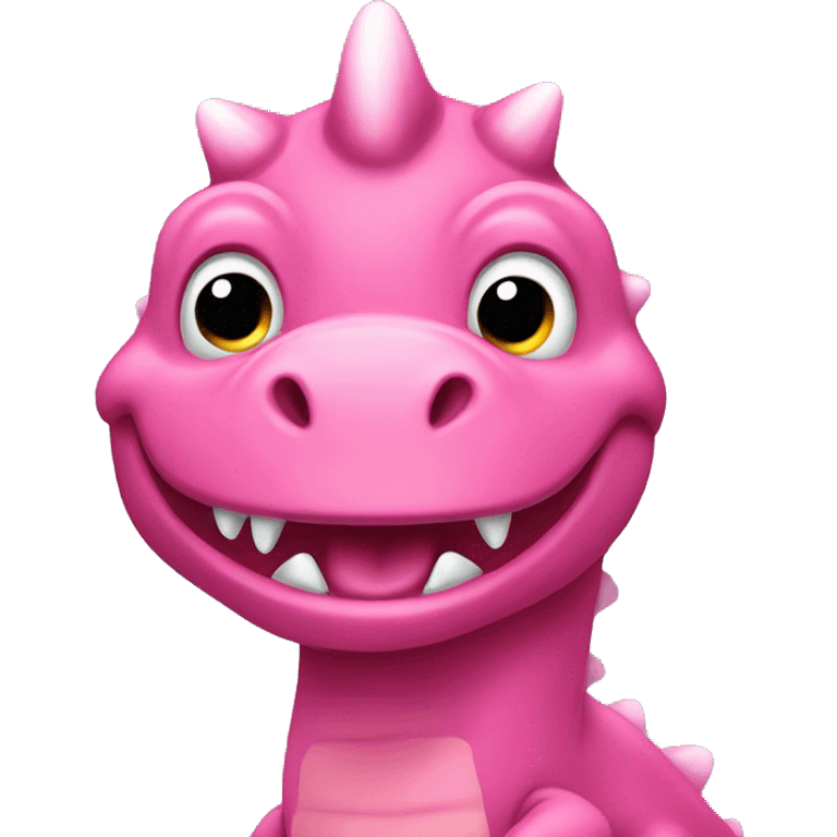 Pink dinosaur emoji