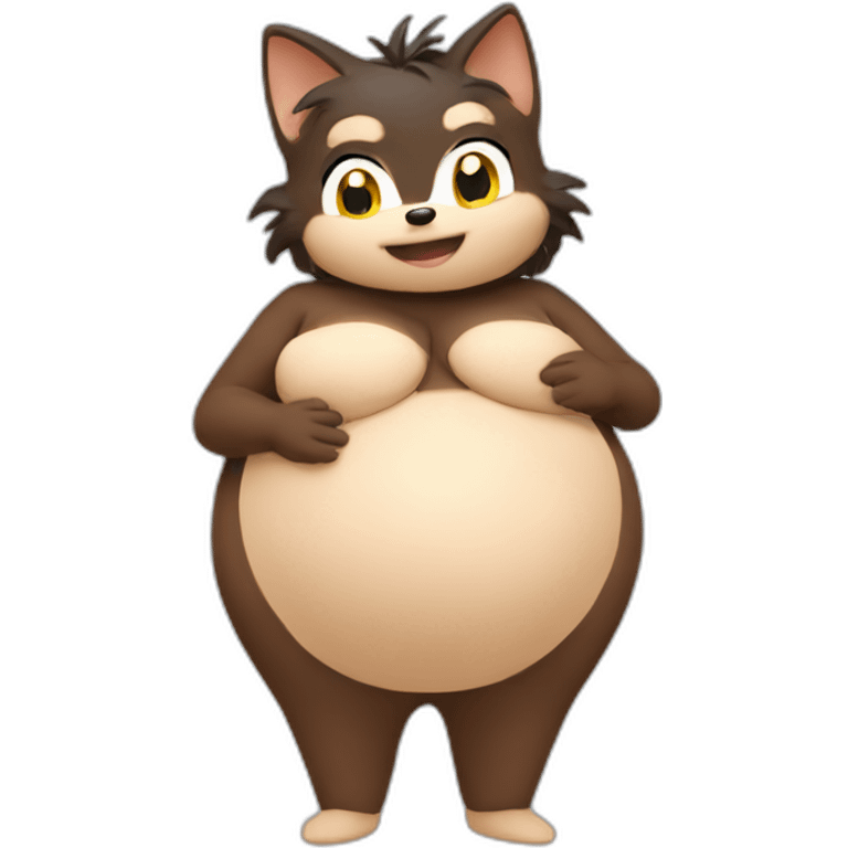 Pregnant sonic belly emoji