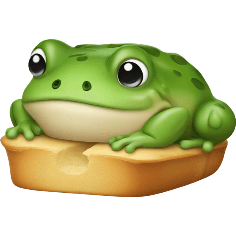 frog bread loaf emoji