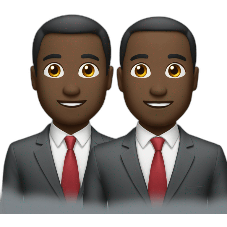 2 black businessmen emoji