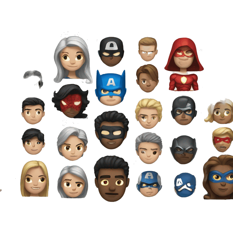 Super heroes emoji