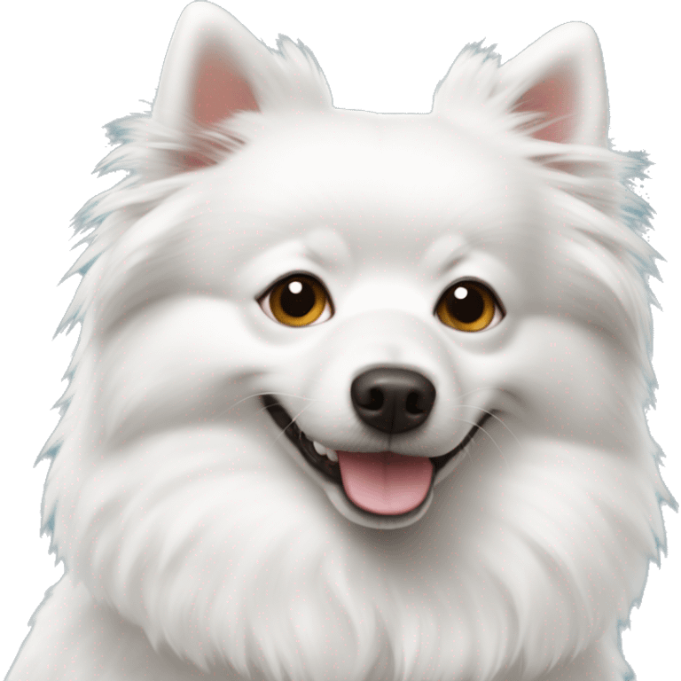 white spitz dog emoji