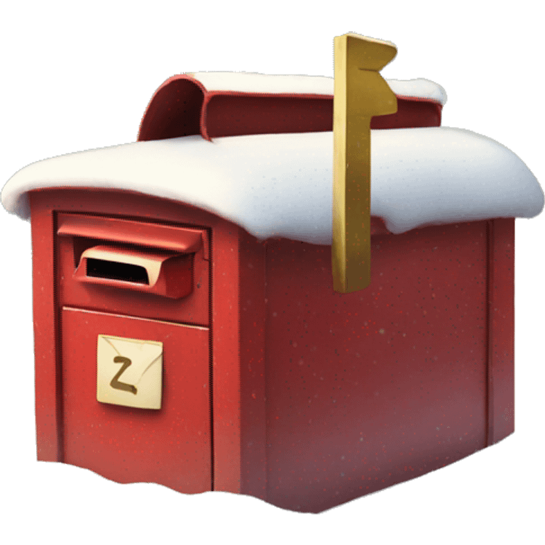 Old letter box Christmas  emoji