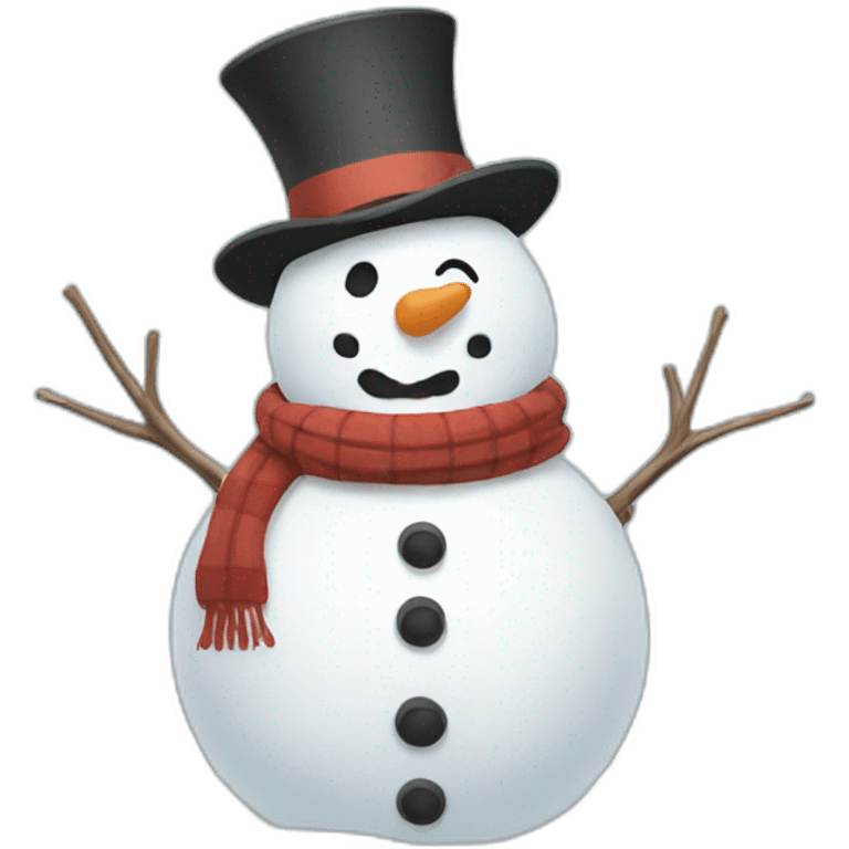 Snow men emoji