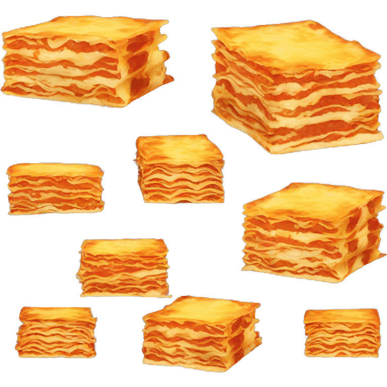 Lasagna, gato naranja emoji