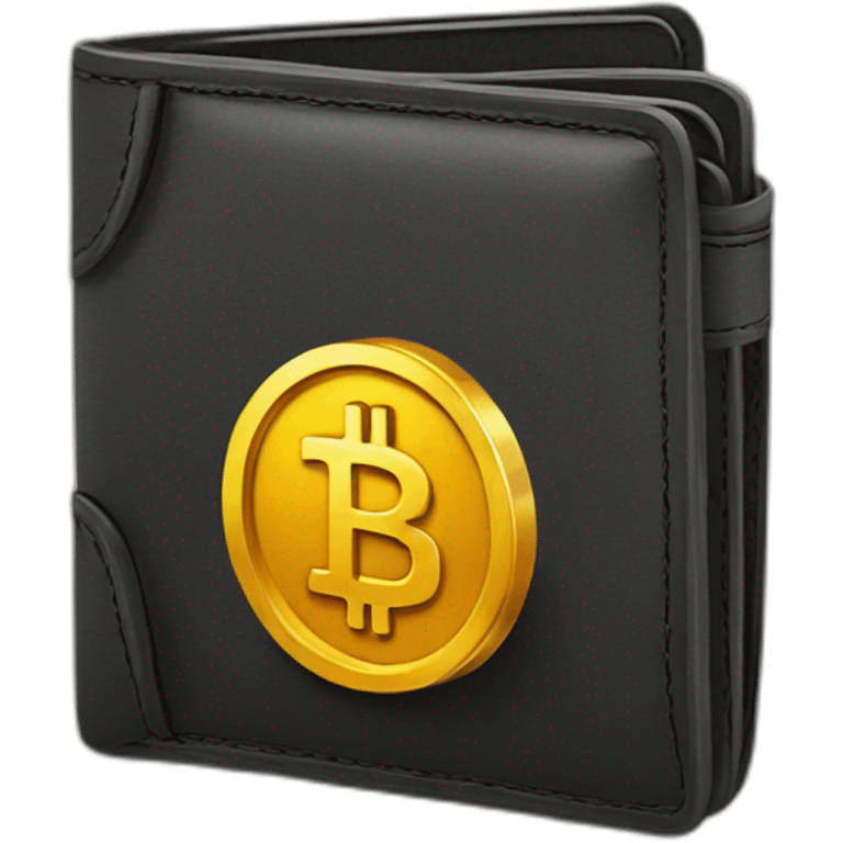 wallet with crypto emoji