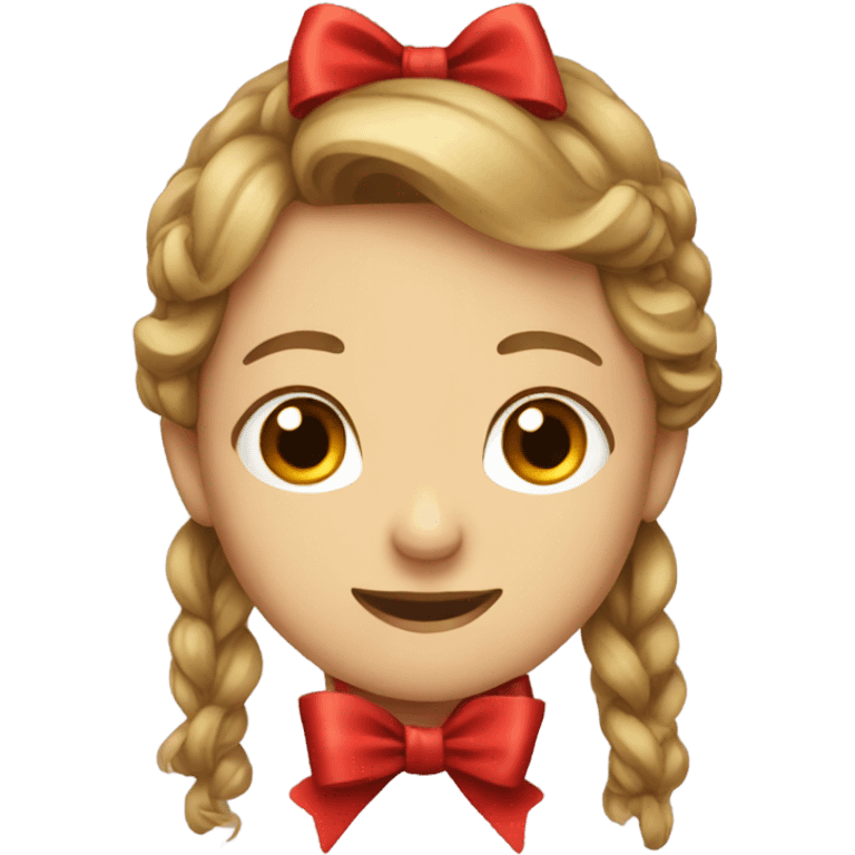 Pretty red bow emoji