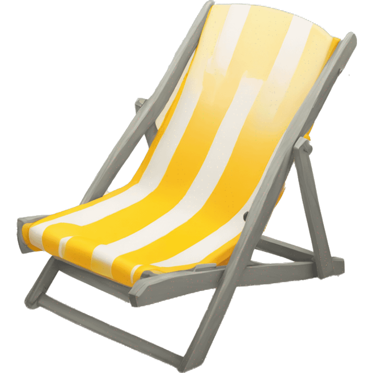 beach chair facing the water  emoji