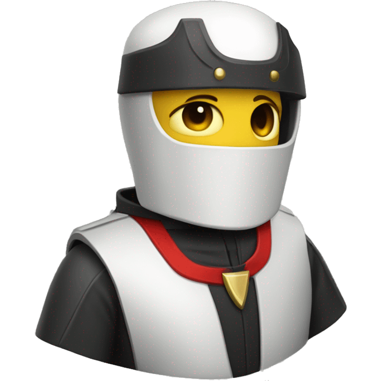 caballero templario con traje futurista emoji